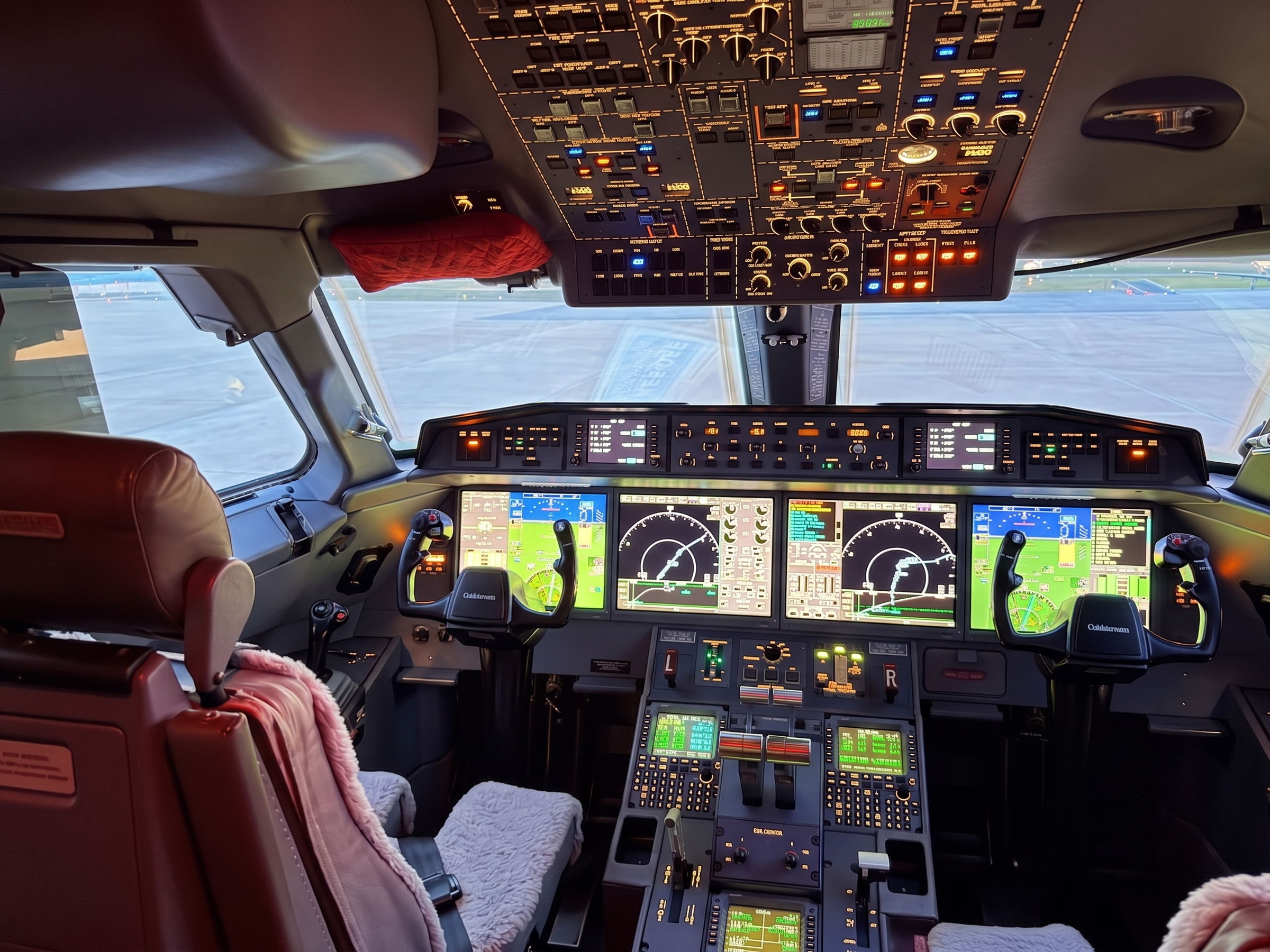 The G650ER flight deck.