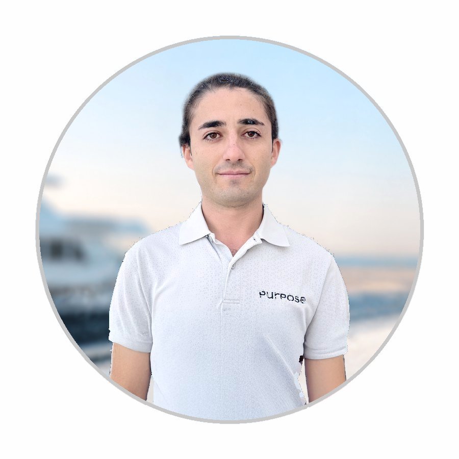 Tayral, Chief Officer aboard M/Y Purpose.