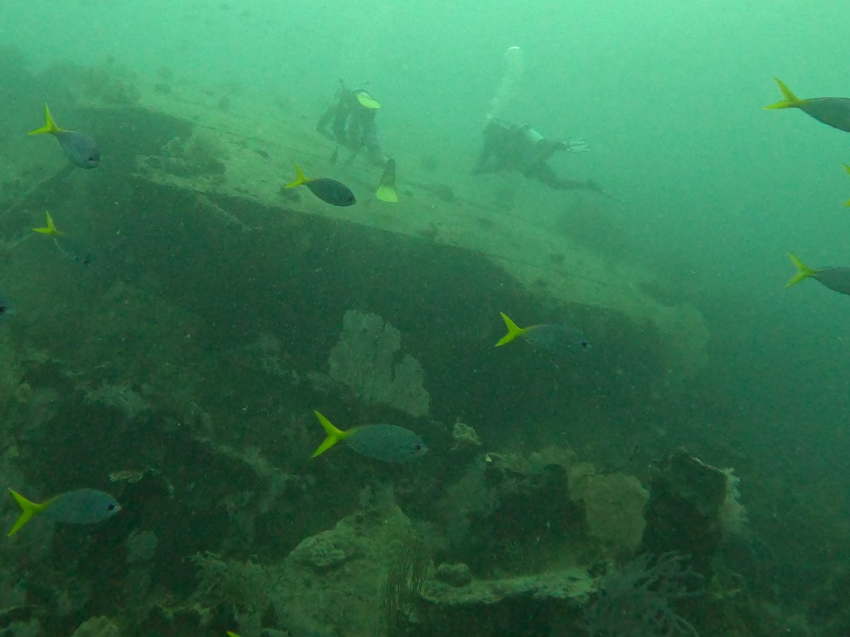 A wreck in the Bismarck Sea