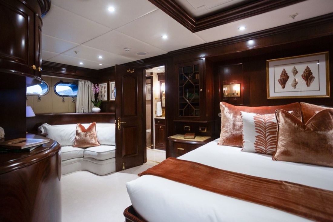 The VIP stateroom.