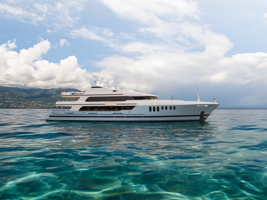 M/Y Purpose in profile.